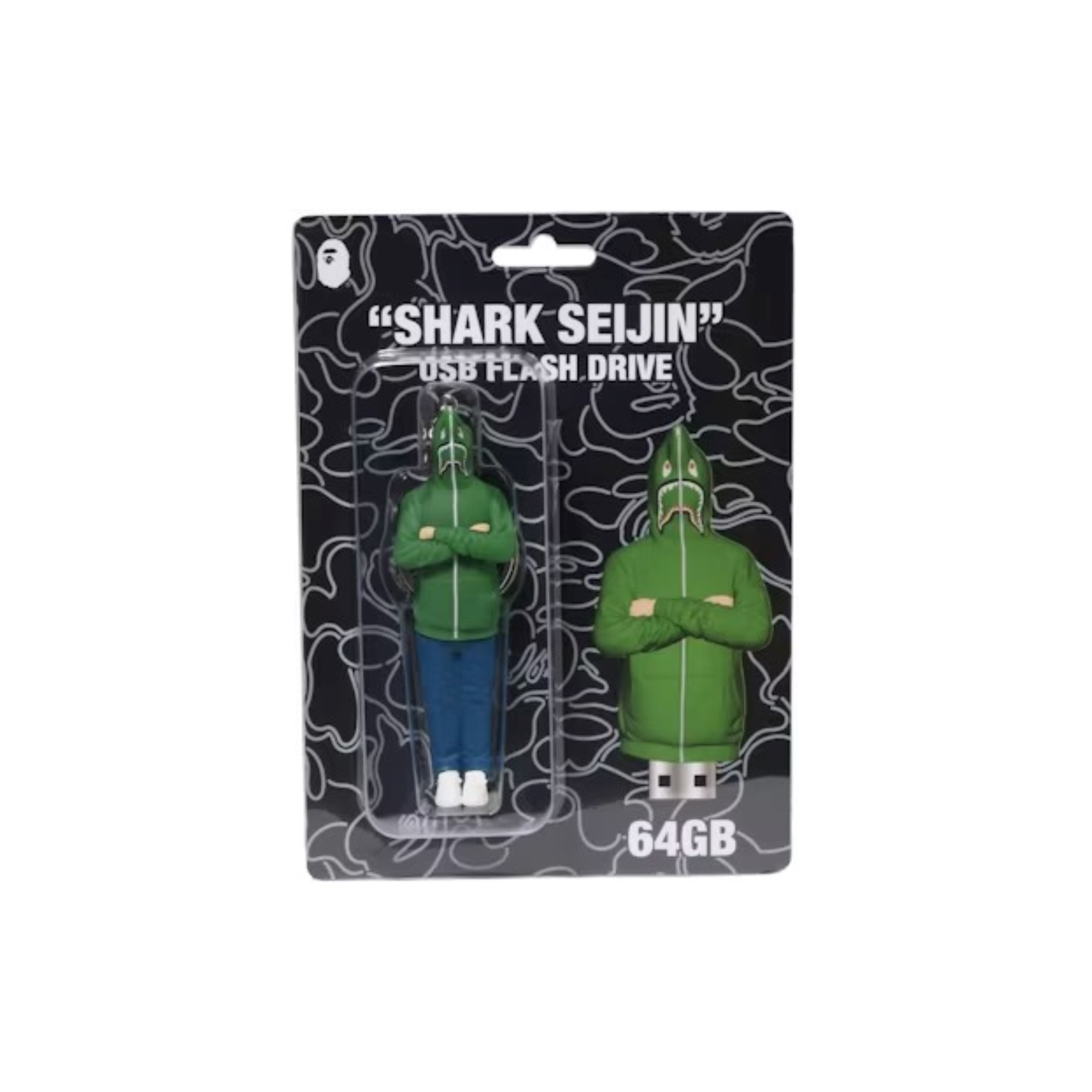2026SS A BATHING APE SHARK SEIJIN USB FLASH DRIVE 64GB 鯊魚 隨身碟 現貨 1J80182005
