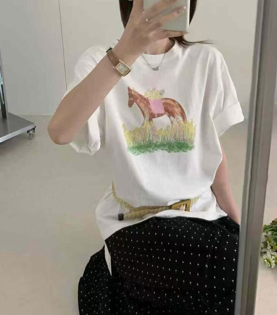 Horse graphic overfit tee