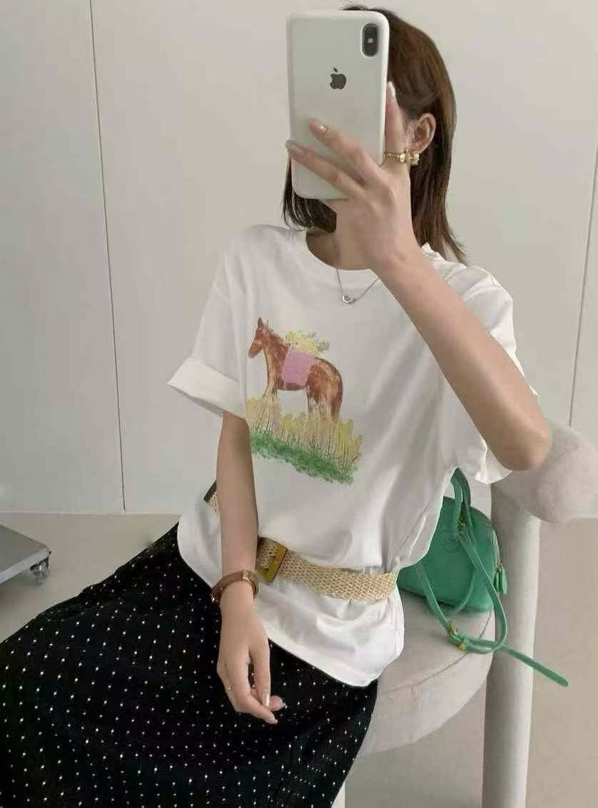 Horse graphic overfit tee