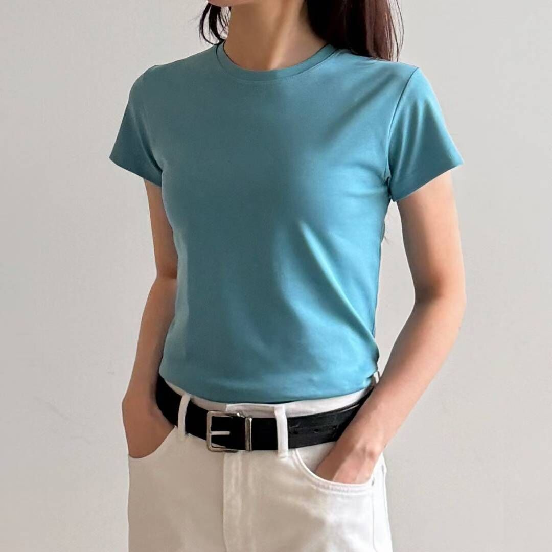 Silket cotton silm tee