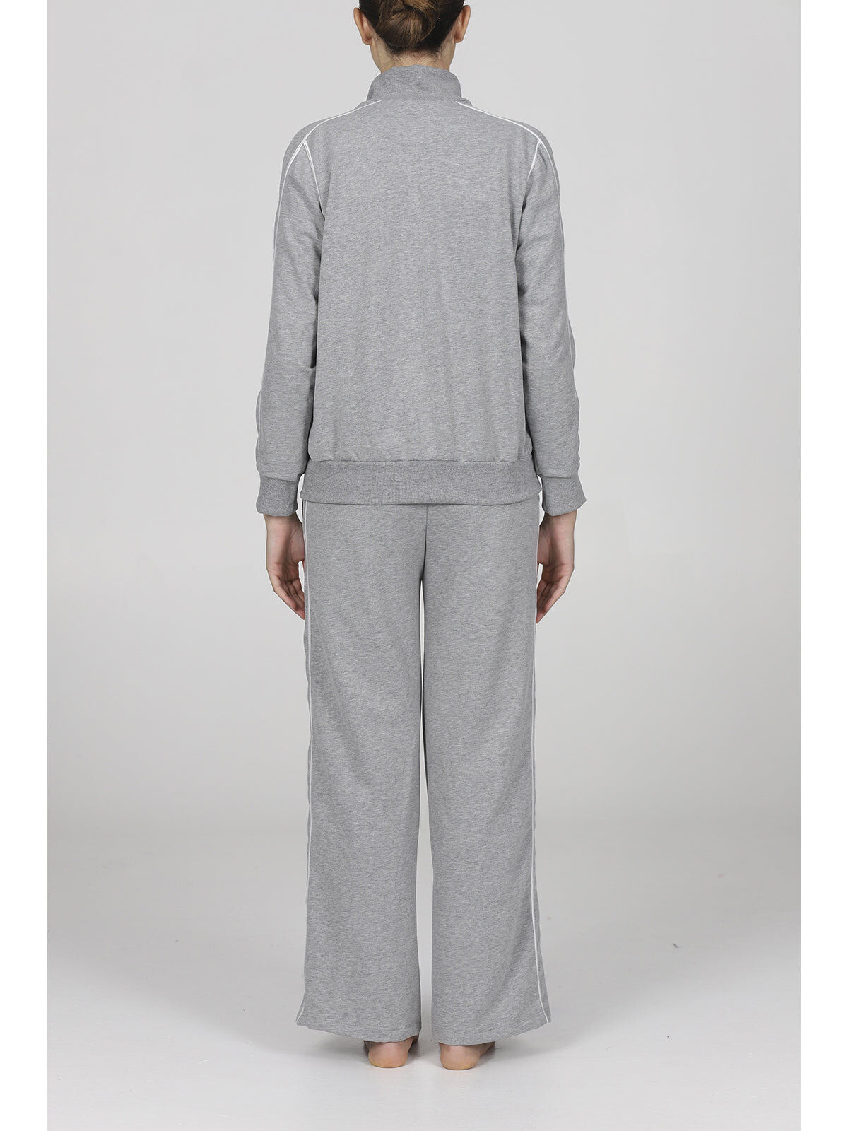 1BG0515-105 [BOGLIETTI] Dorotea 實用拉鍊運動套裝附口袋 104 花灰色 #FHL322 (EU)
