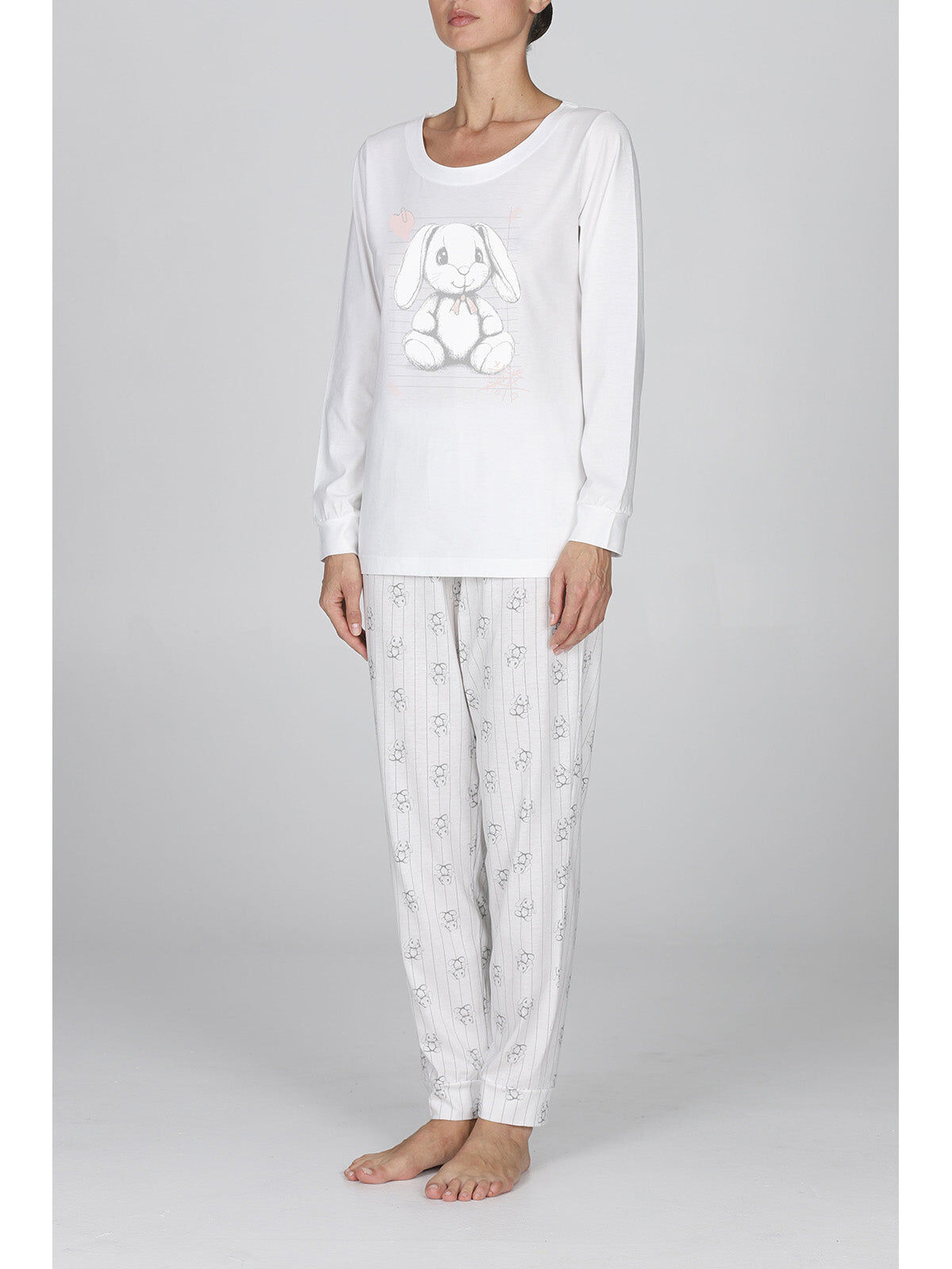1BG0515-150 [BOGLIETTI] Patrizia 兔子印花女士長款睡衣 259 兔子圖案 #FEL468 (EU)