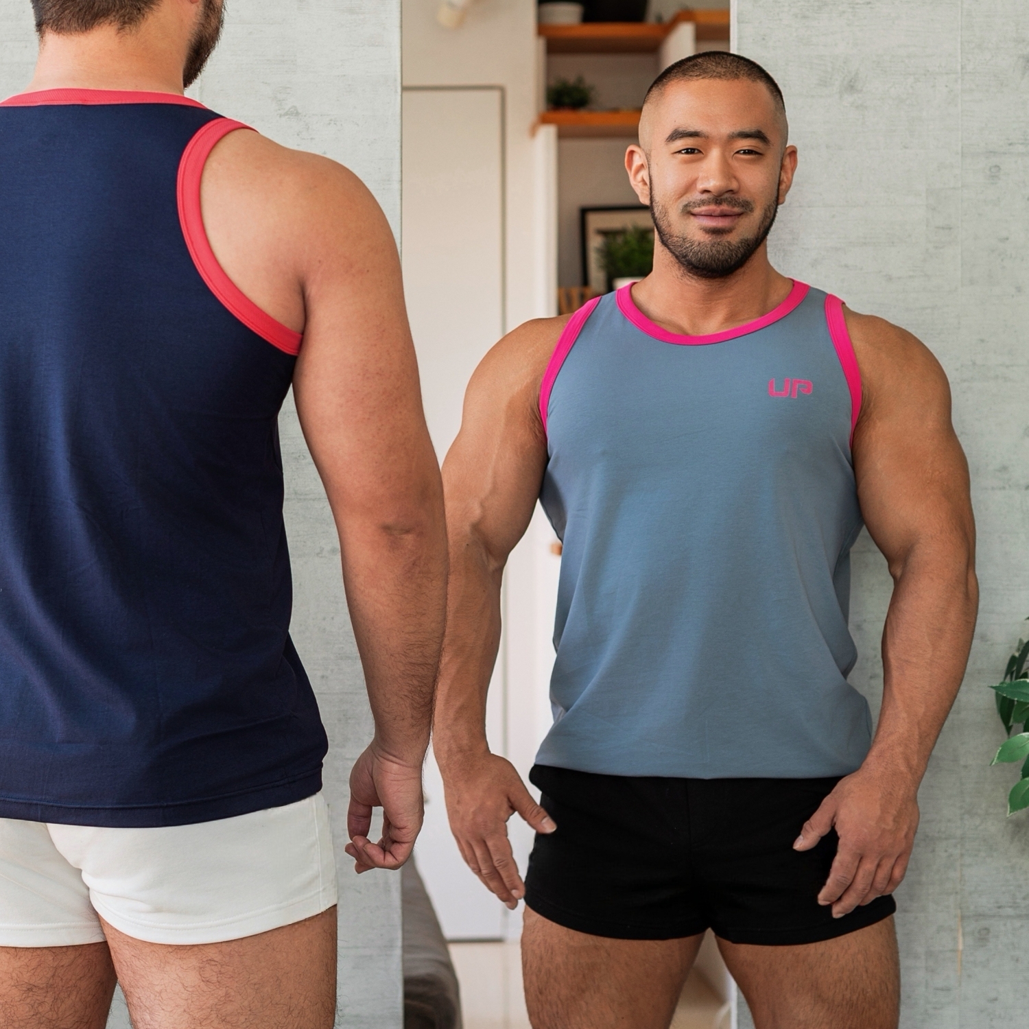 2026 全新配色 - Comfort Tank 2.0 舒適背心 灰粉藍/螢光粉紅