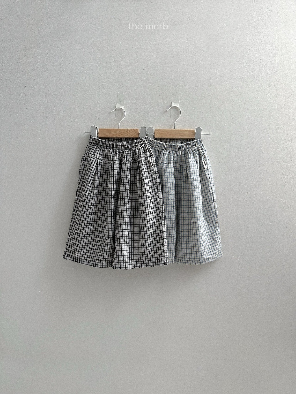 韓國🇰🇷Minirobe 格紋雙摺線休閒褲(S-XL)