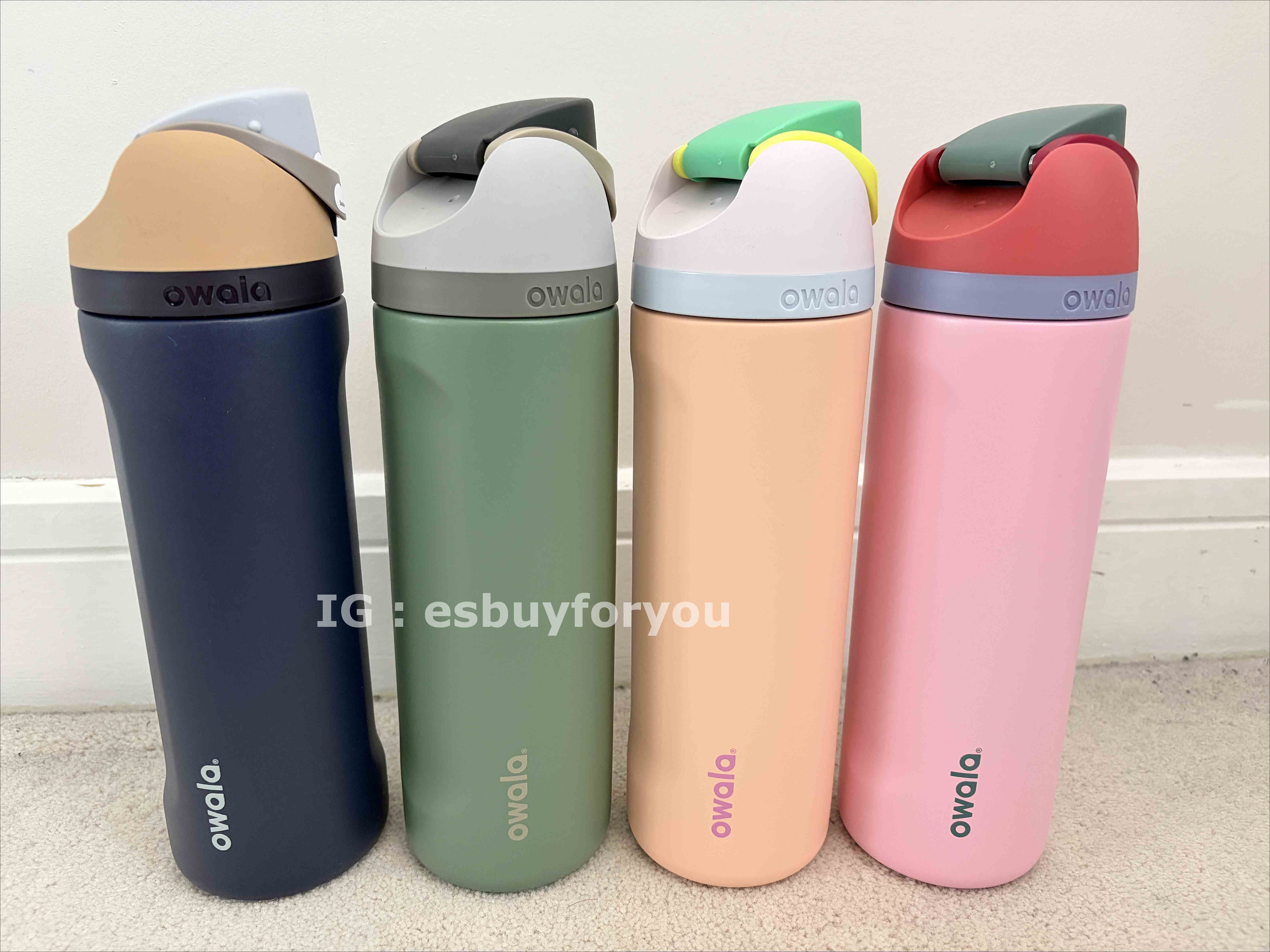 Owala 不鏽鋼 FreeSip 710ml 24oz 水壺 (2個一組) (可單賣)