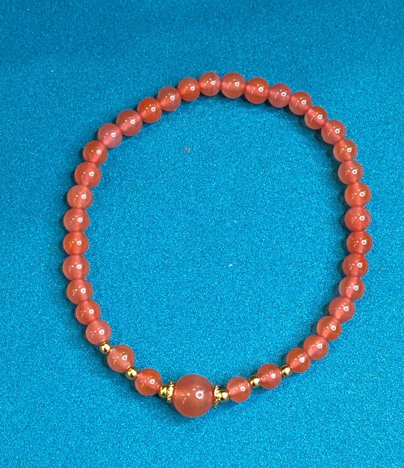 AB20260513-B9-合金-南紅diy轉運珠手鏈 4-4.5mm