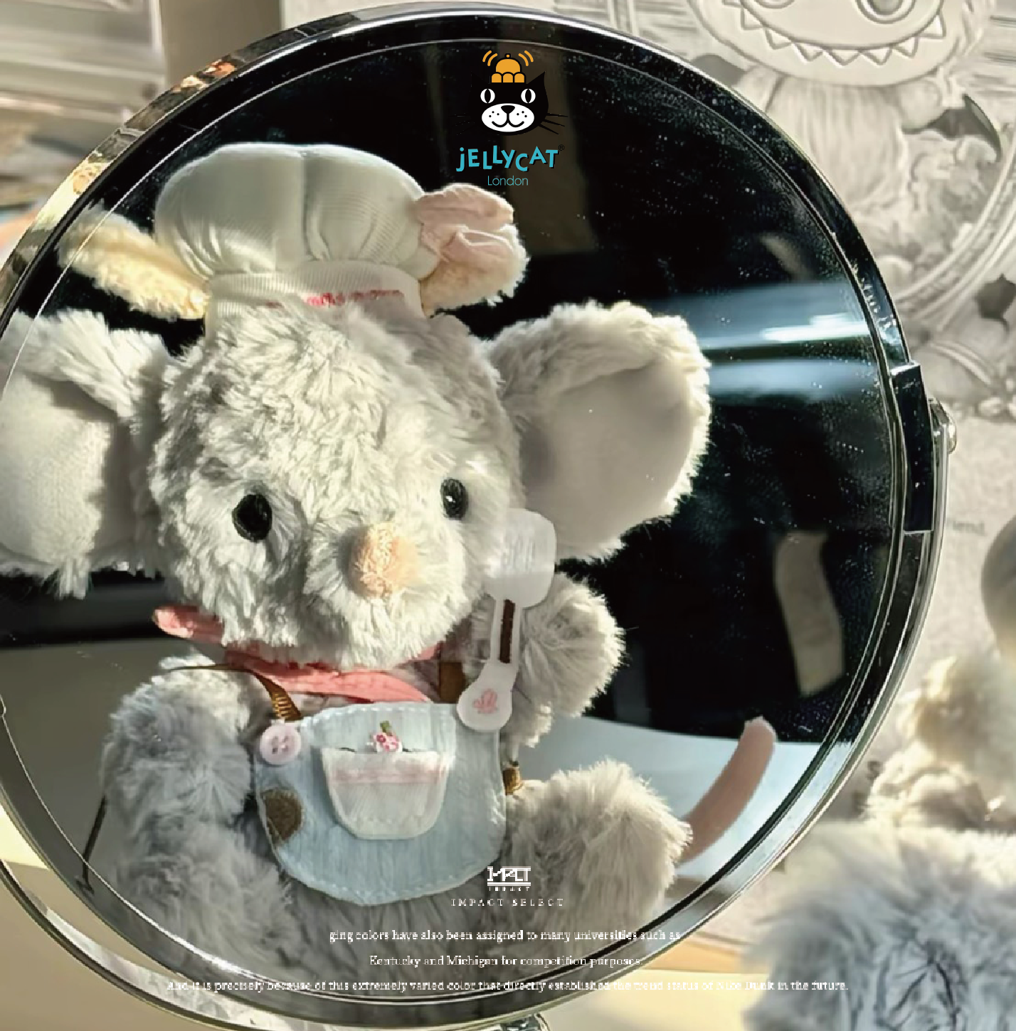 Jellycat 小短腿系列  yummy甜美小鼠 迷你鼠 廚師裝