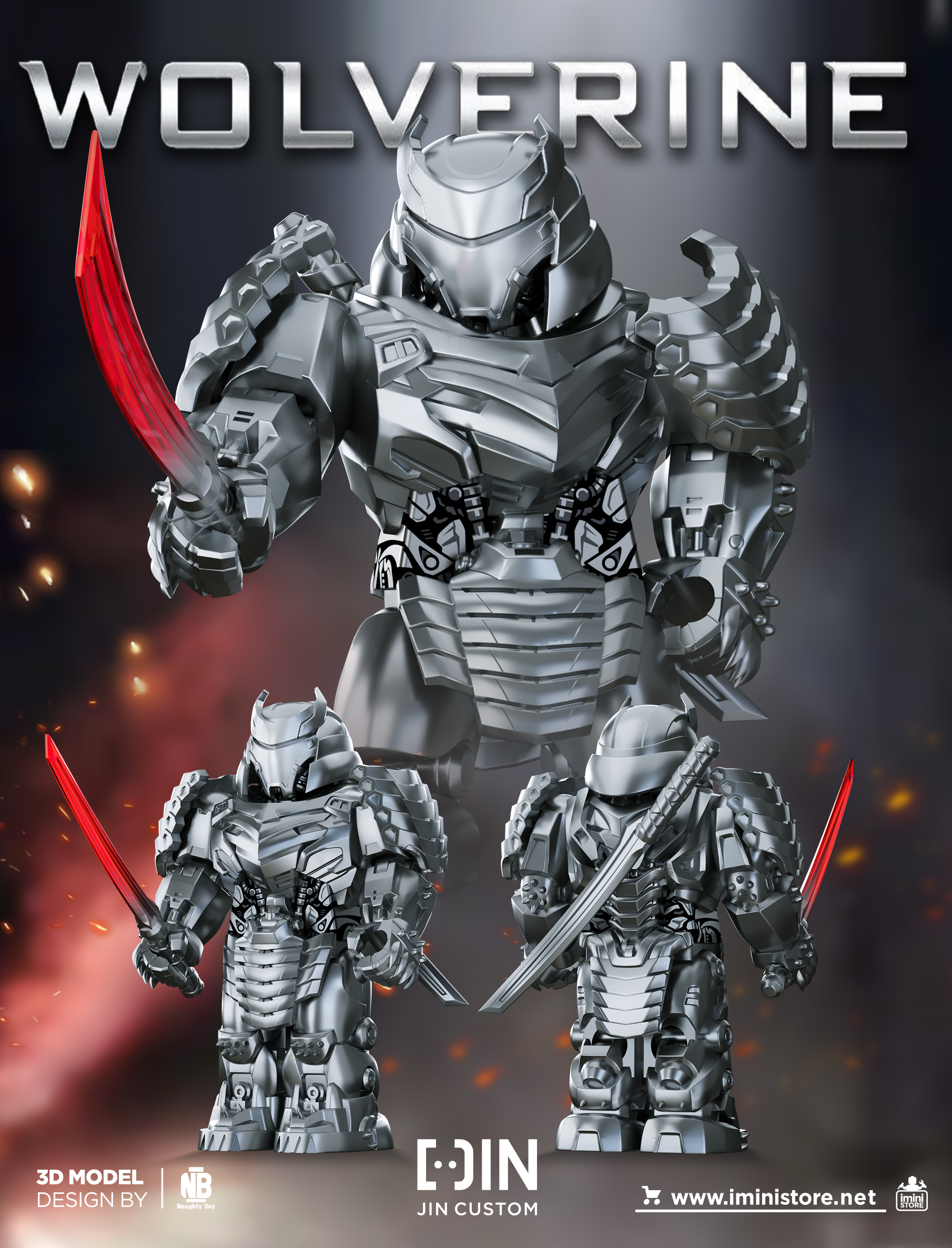 [Jin Custom][Preorder] Silver Samurai [PADprinted]