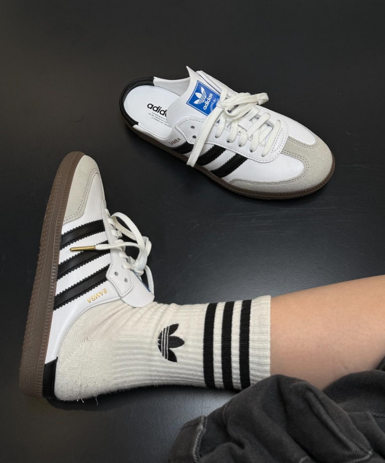 【預訂】ADIDAS SAMBA MULE OG 白黑 穆勒鞋-UNISEX