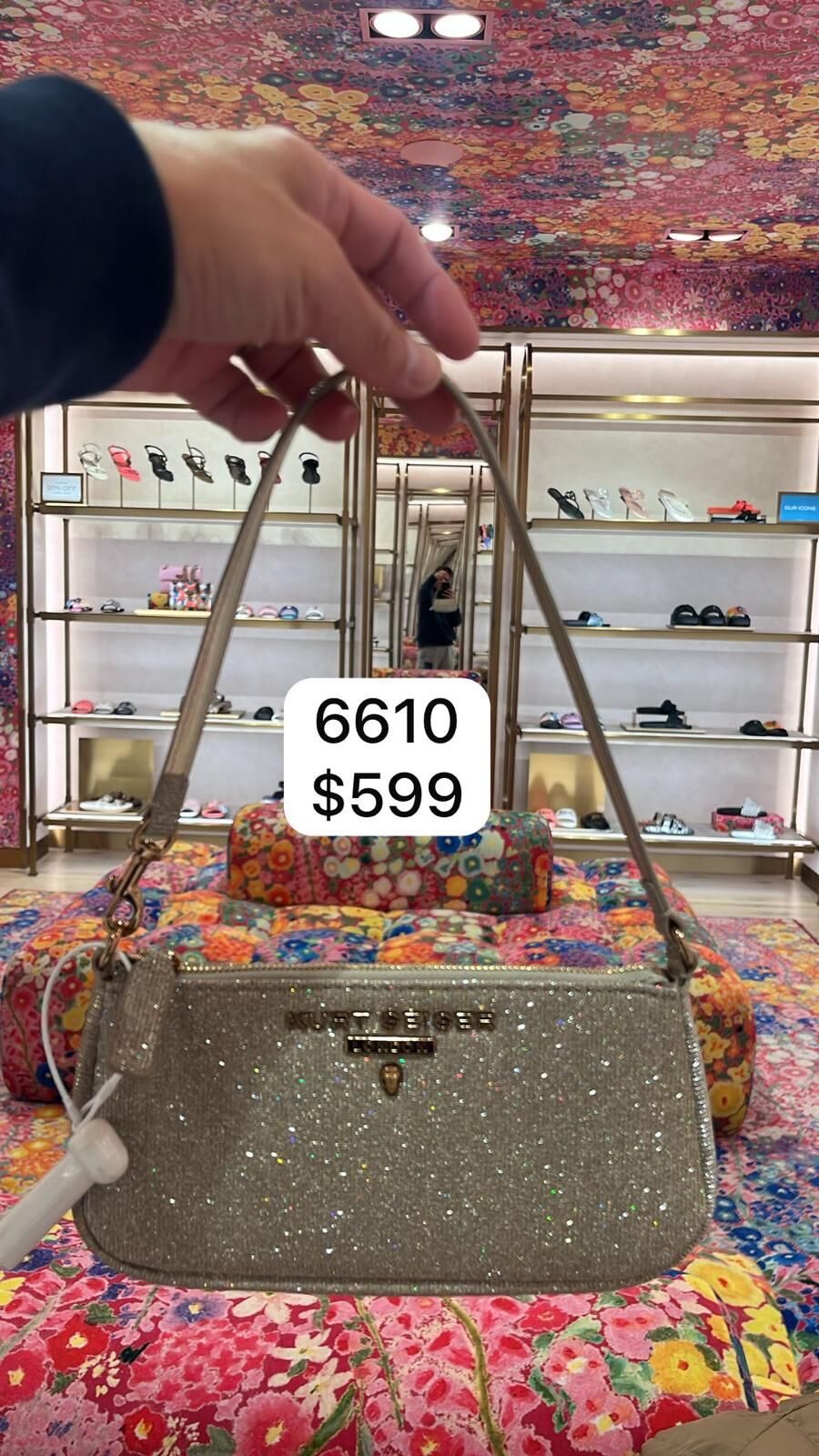 【預購】Kurt Geiger H051387 閃閃單肩包