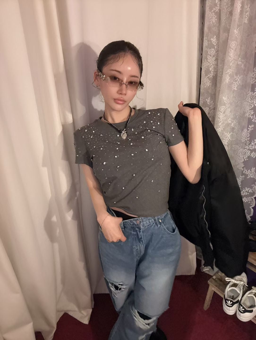 大小鑽短袖T