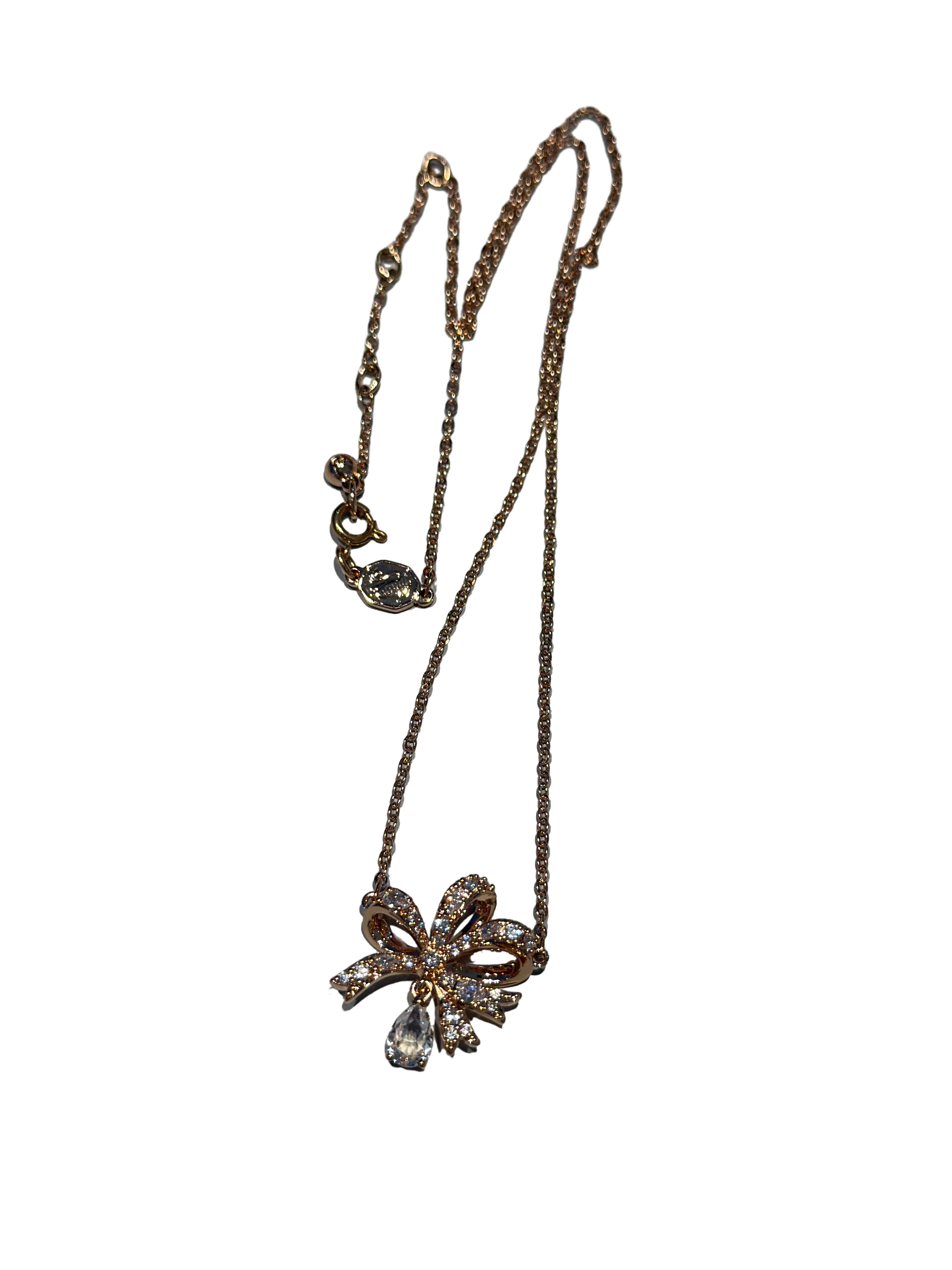 【Swarovski Outlet】Swarovski Pend Bow Cry/Ros  玫瑰金
