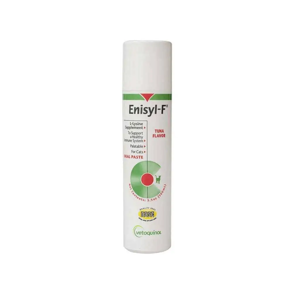 Vetoquinol - Enisyl-F Lysine 離胺酸營養補充膏 100ml (有效解決過度瞇眼，打噴嚏，上呼吸道感染症狀等) [美版]