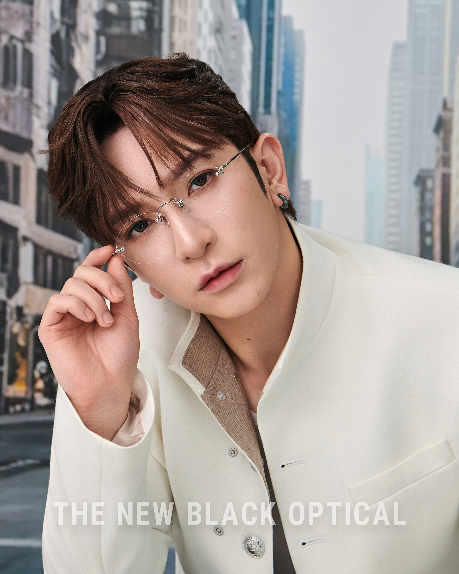 Kame Mannen x The New Black Opitcal Rimless Frame - TS/GD