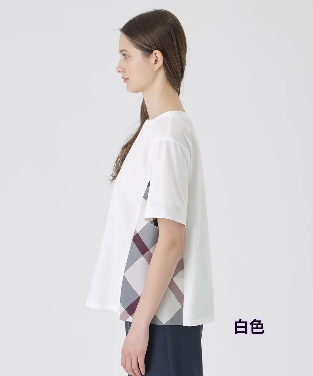 260514 新款 Blue label側邊格仔涼感上衣/4 色