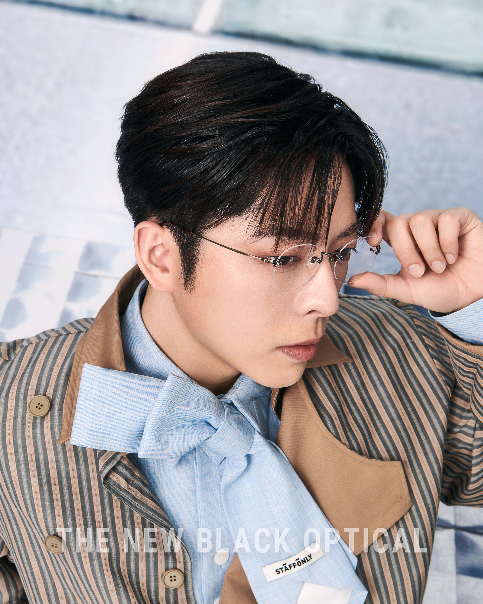 Kame Mannen x The New Black Opitcal Rimless Frame - AG/AS/MBK