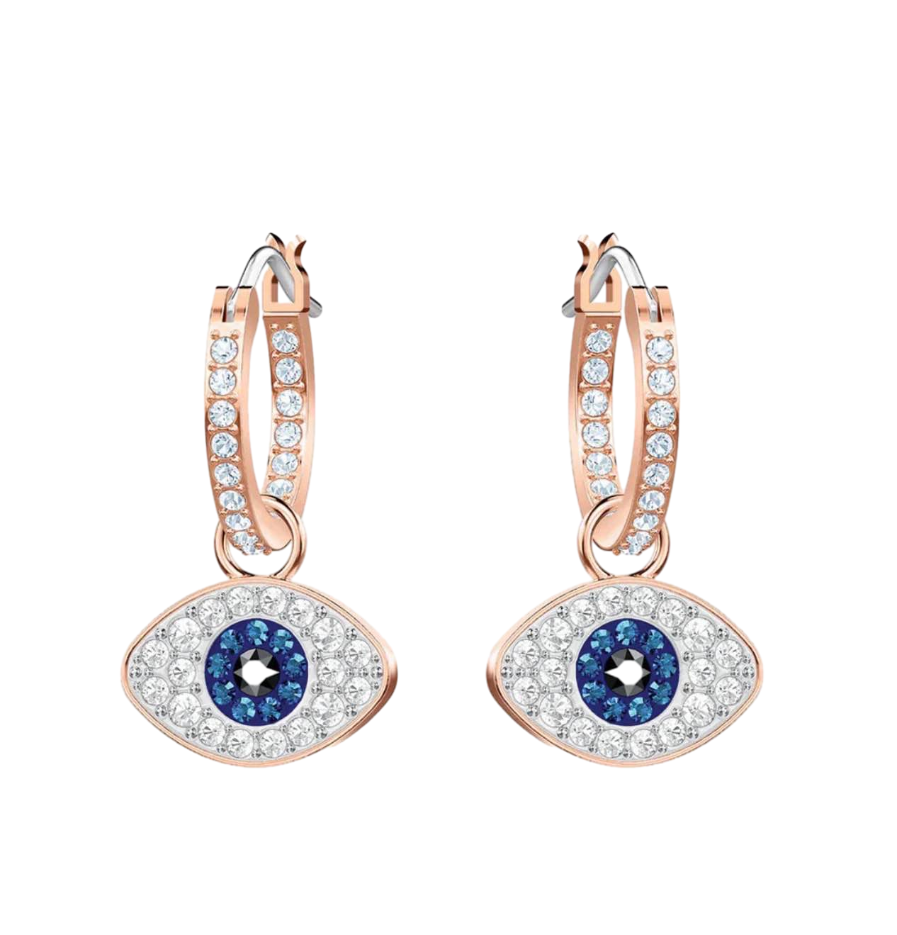 【Swarovski Outlet】Pe Mini Hoop Evil Eye Dmul  玫瑰金