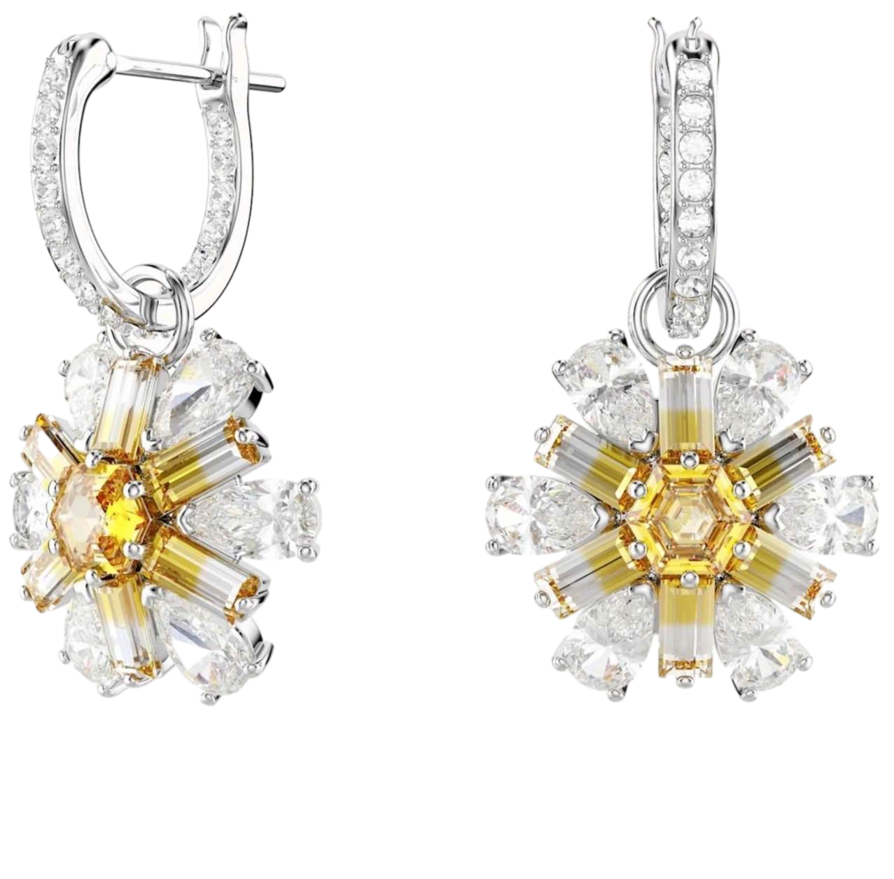 【Swarovski Outlet】Swarovski Pe Mn Hoop Drop Yel/Rhs  銀