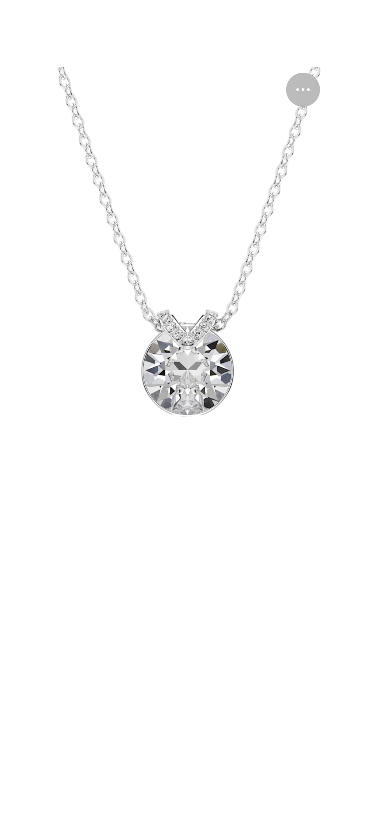 【Swarovski Outlet】Swarovski Pendant V Cry/Rhs Ou  銀