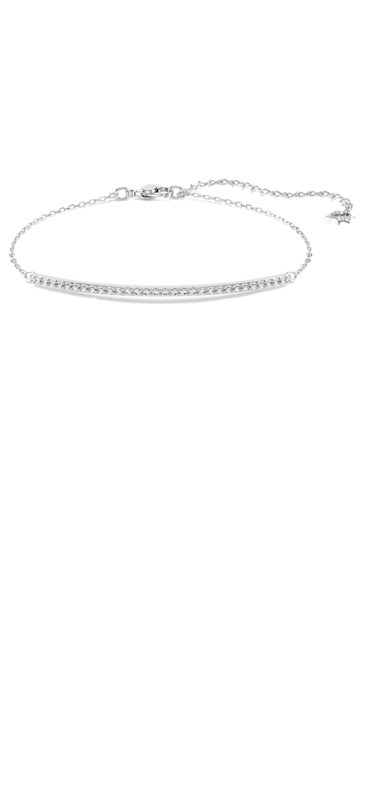 【Swarovski Outlet】Swarovski Bracelet Line Czwh/Rhs M  銀