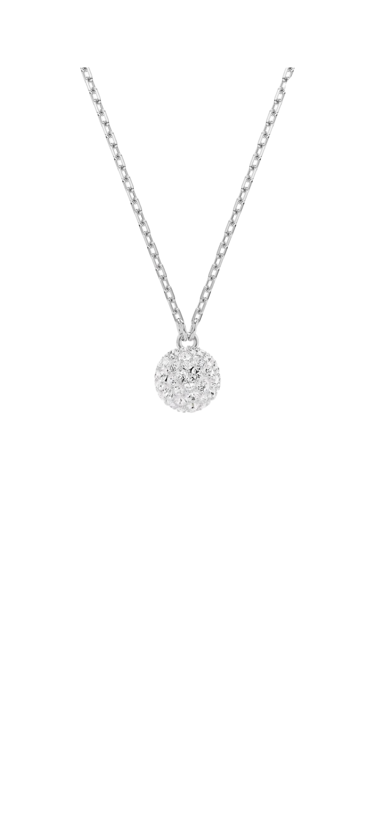 【Swarovski Outlet】Swarovski Pend Sphere White/Rhs  銀