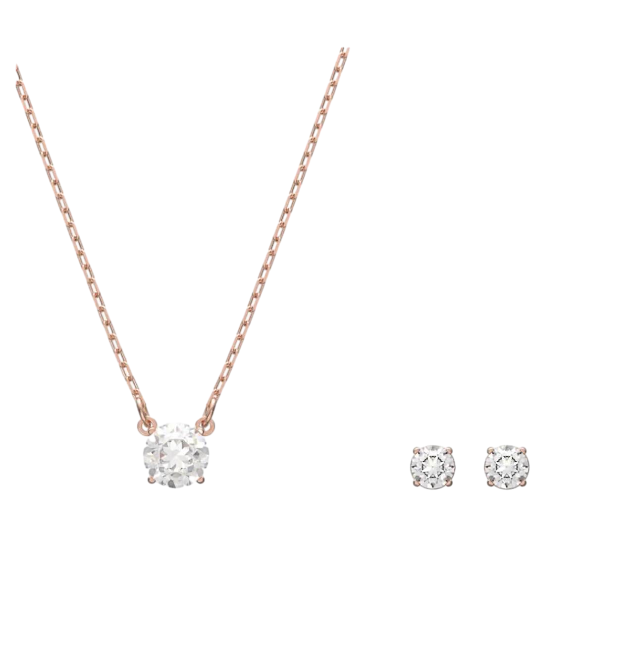 【Swarovski Outlet】Swarovski Set Rnd Czwh/Ros  玫瑰金