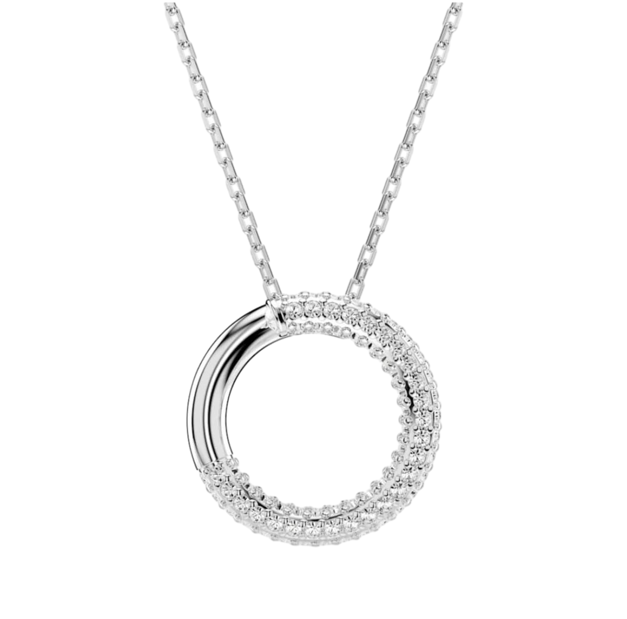 【Swarovski Outlet】Swarovski Pend Round Cry/Rhs  銀
