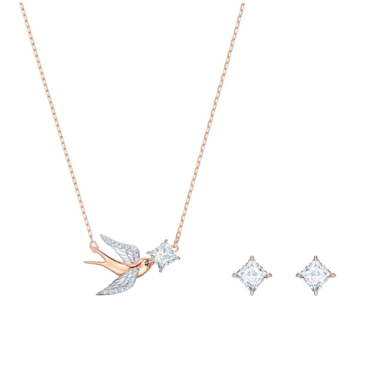 【Swarovski Outlet】Swarovski Set Cz White Lmul/Mix  玫瑰金