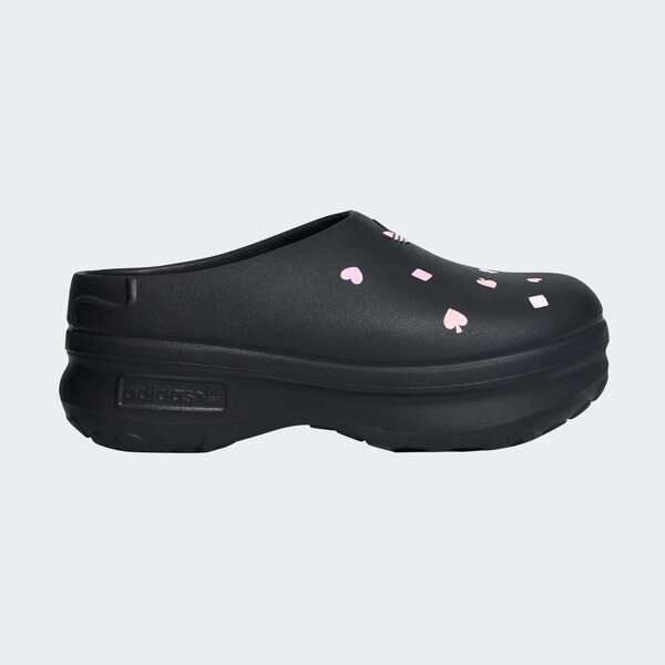 Adidas 愛迪達 柴郡貓 Adifom Stan Mule W KH5901 女 穆勒鞋 黑 舒適 鞋面印花