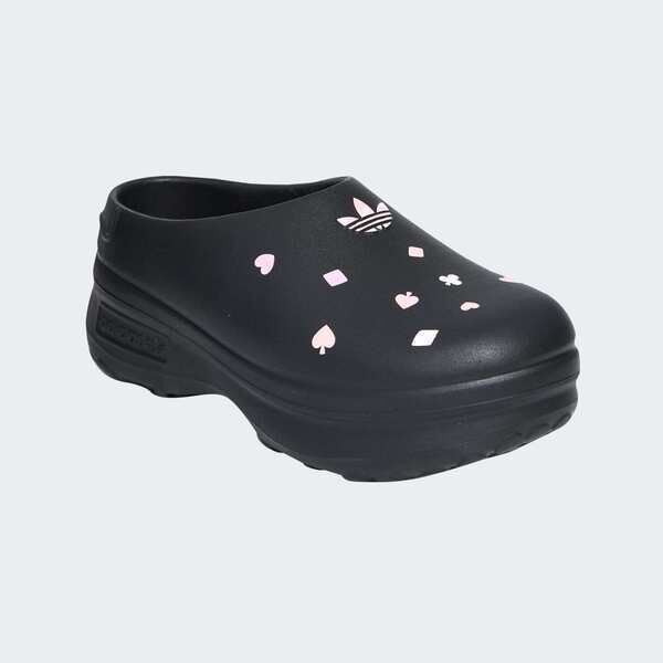 Adidas 愛迪達 柴郡貓 Adifom Stan Mule W KH5901 女 穆勒鞋 黑 舒適 鞋面印花