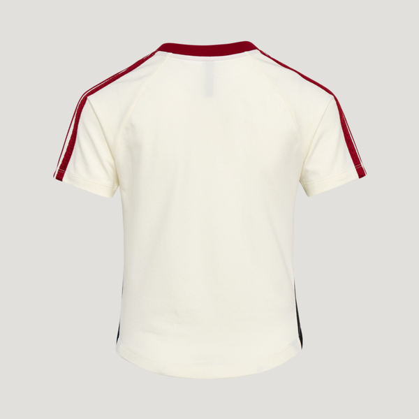 Adidas 愛迪達 Tiro Tee3 KZ2387 女 T恤 運動上衣 休閒短袖 白 亞版 V領