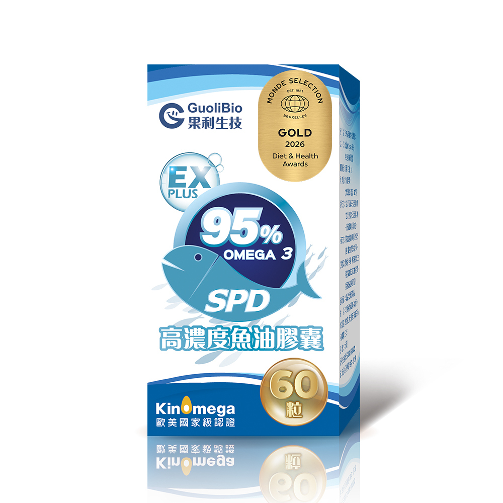 【世界品質金獎】SPD高濃度魚油 三入組 (60顆/盒)