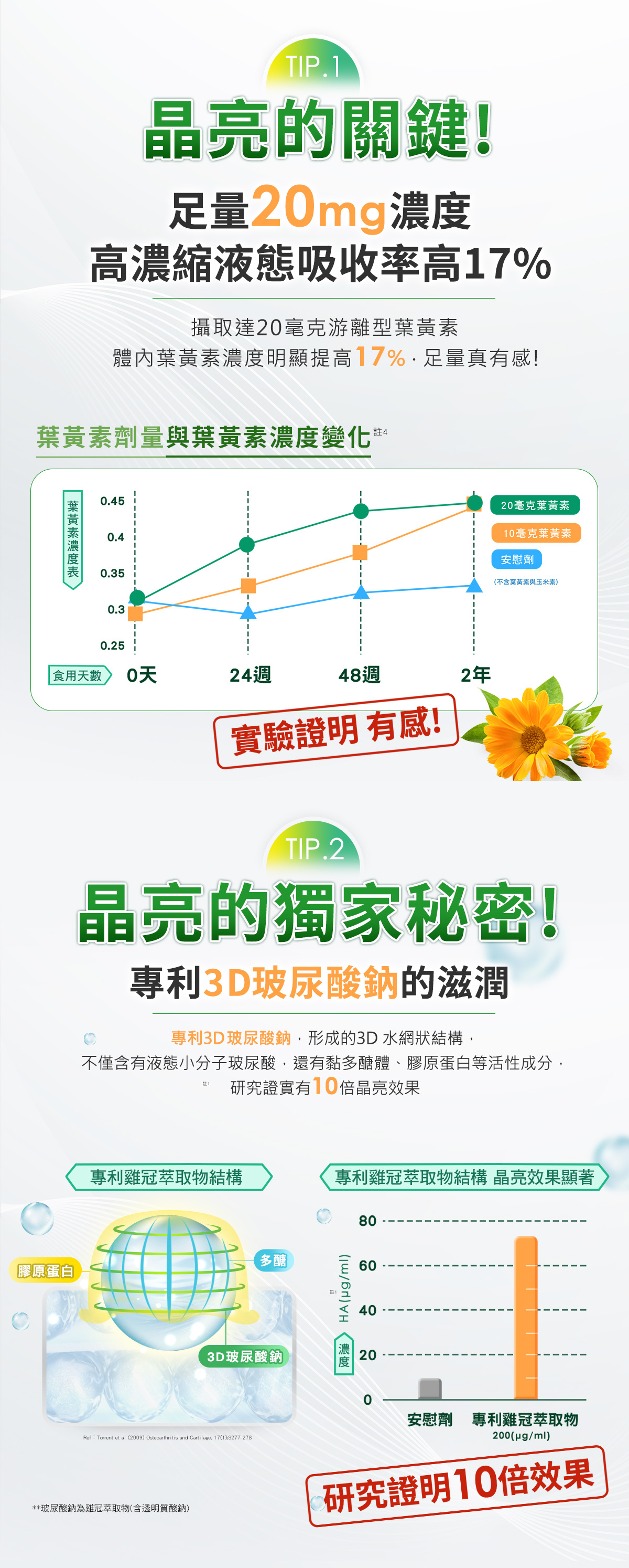 天地合補葉黃素濃縮飲 晶亮的關鍵 晶亮的秘密