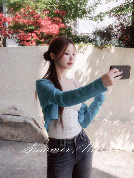［48h快速出貨⚡］（冰涼降溫）SUMMER MOOD 夏日蔚藍海洋沁涼針織開衫