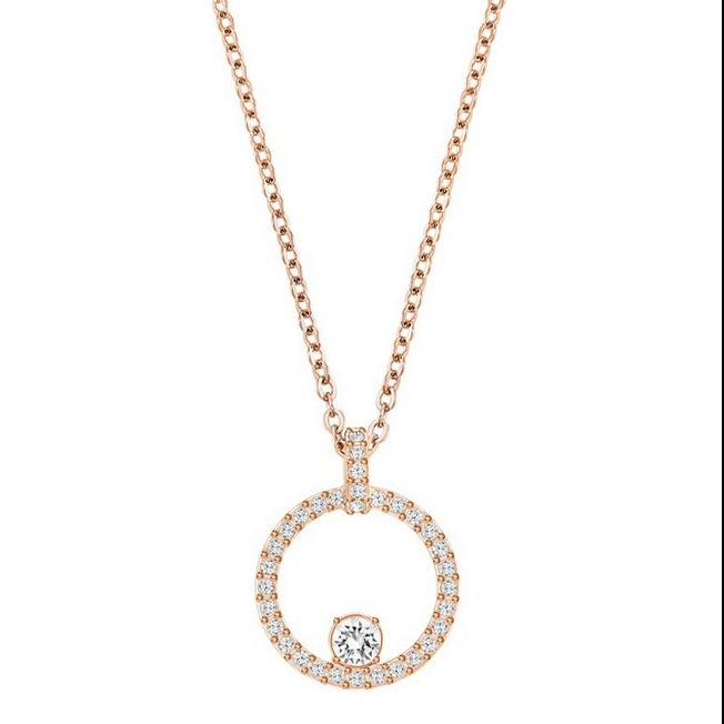 【Swarovski Outlet】(玫瑰金) Swarovski Pendant Cir Cry/Ros  金
