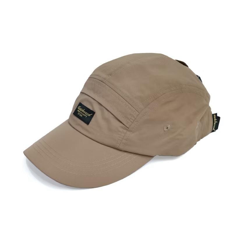 Script Label Camp Cap 五分割帽
