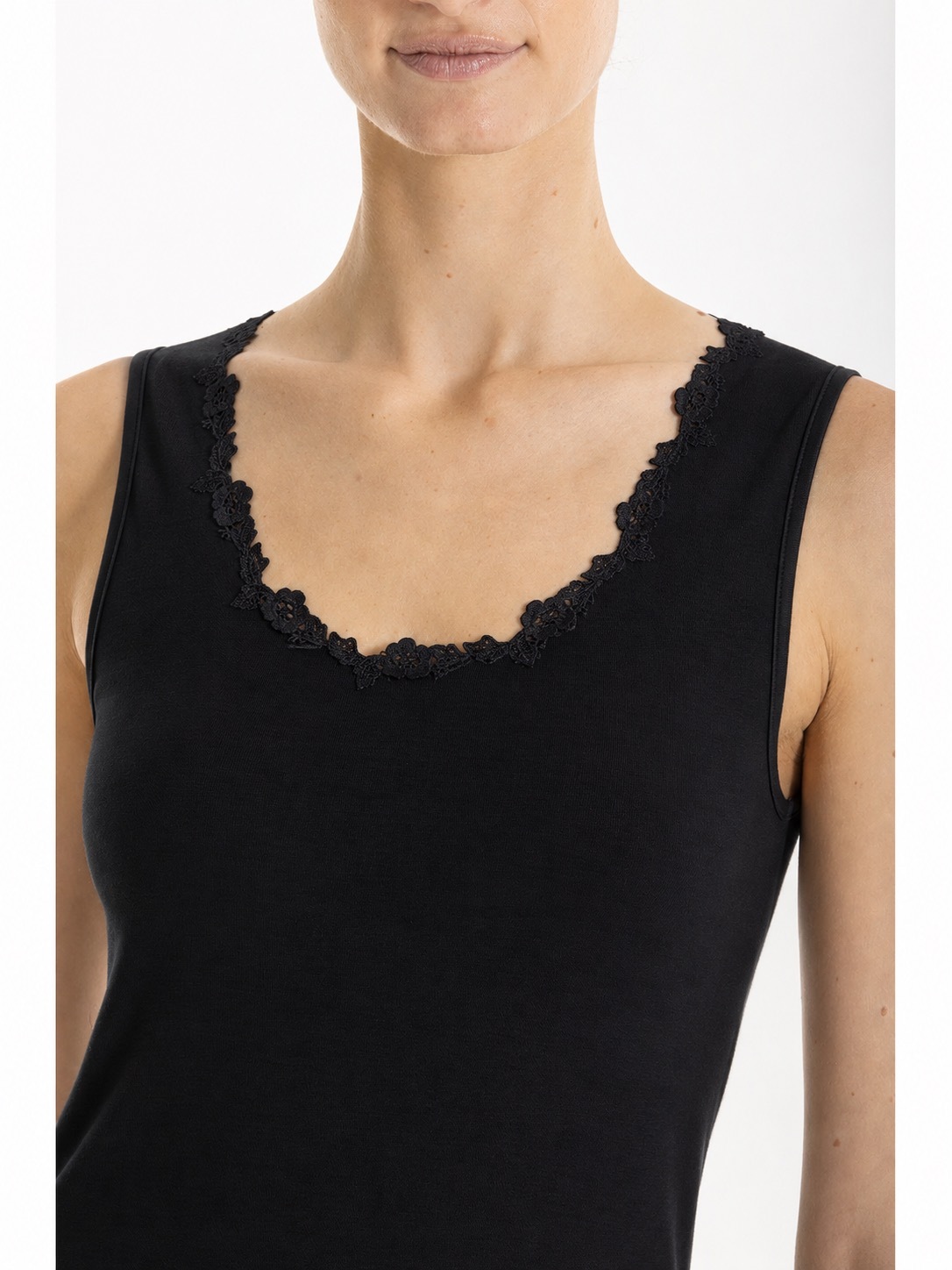 1BG0515-166 [BOGLIETTI] Rosa Filotskoy 蕾絲吊帶背心 102 黑色 #FRB819 (EU)
