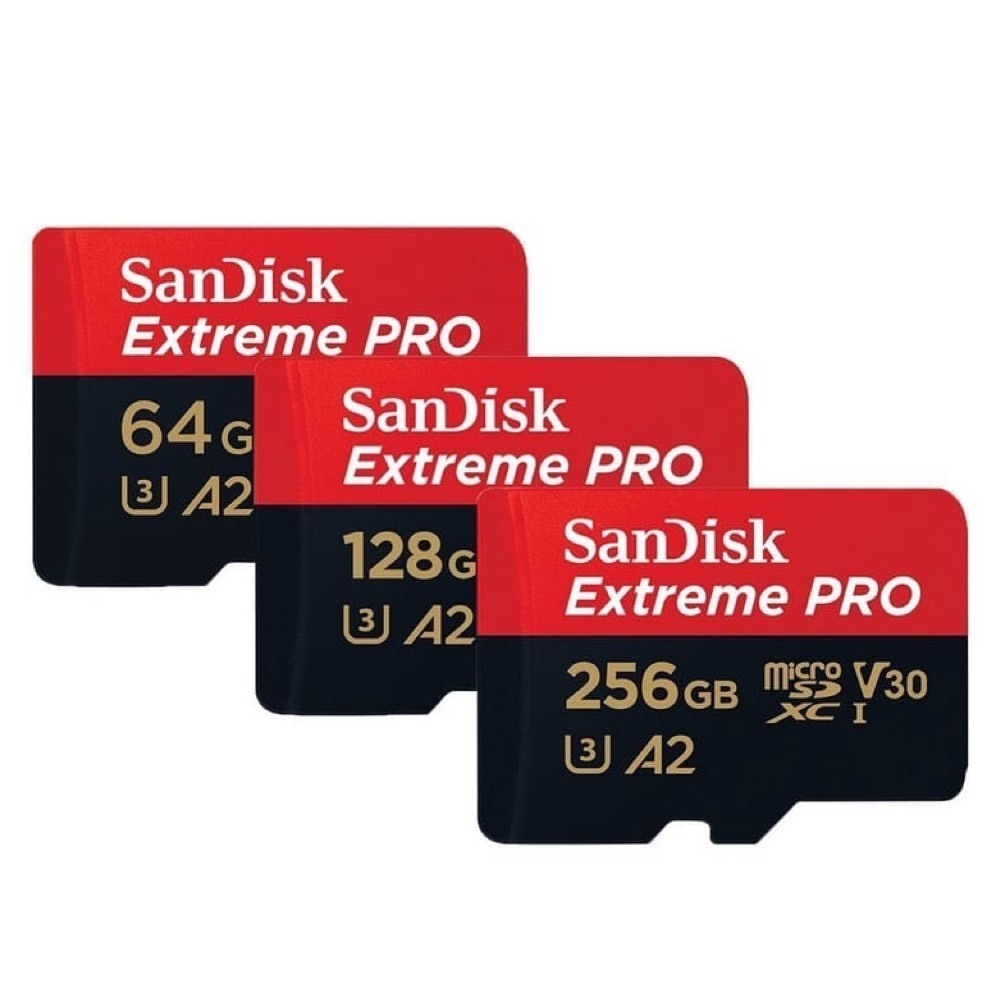SanDisk Extreme PRO UHS-I (V30/A2) 64GB 128GB 256GB 512GB 1TB 高速記憶卡
