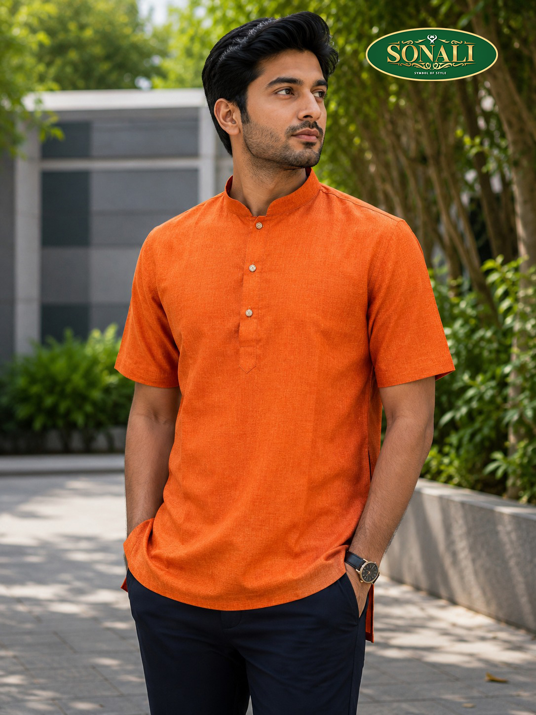 Sonali's Premier Quality Men’s Premium Cotton Short Sleeve Kurta - Style & Color refer Images