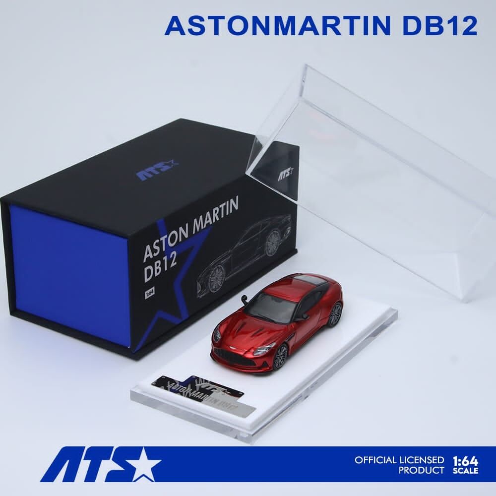 預訂:1/64 ATS Models Aston Martin DB12 Supernova Red (ATS881304 )