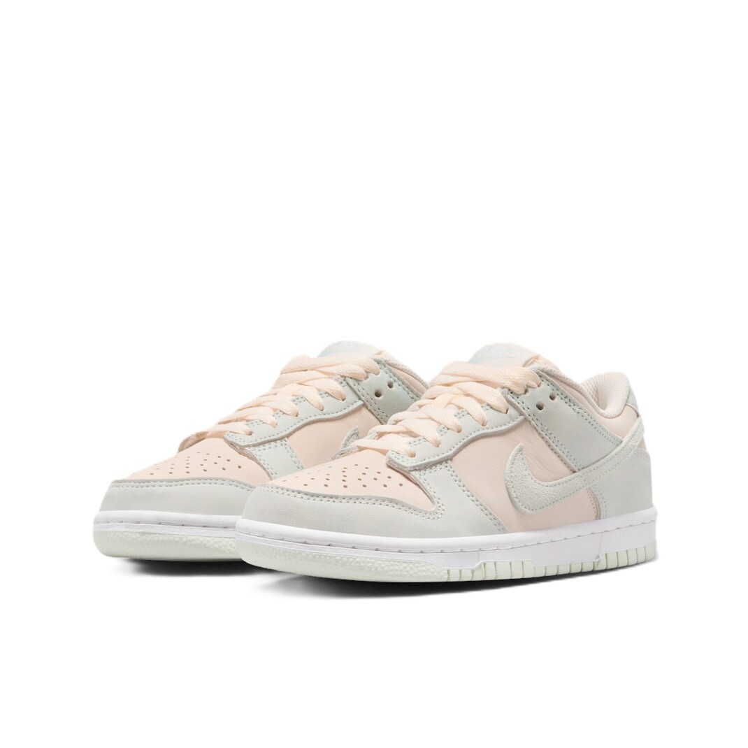 大童鞋 女生尺寸 NIKE DUNK LOW SDE GS 'Green Beige' 膚粉綠 麂皮 皮革 經典 復古 休閒鞋【IH4574-100】