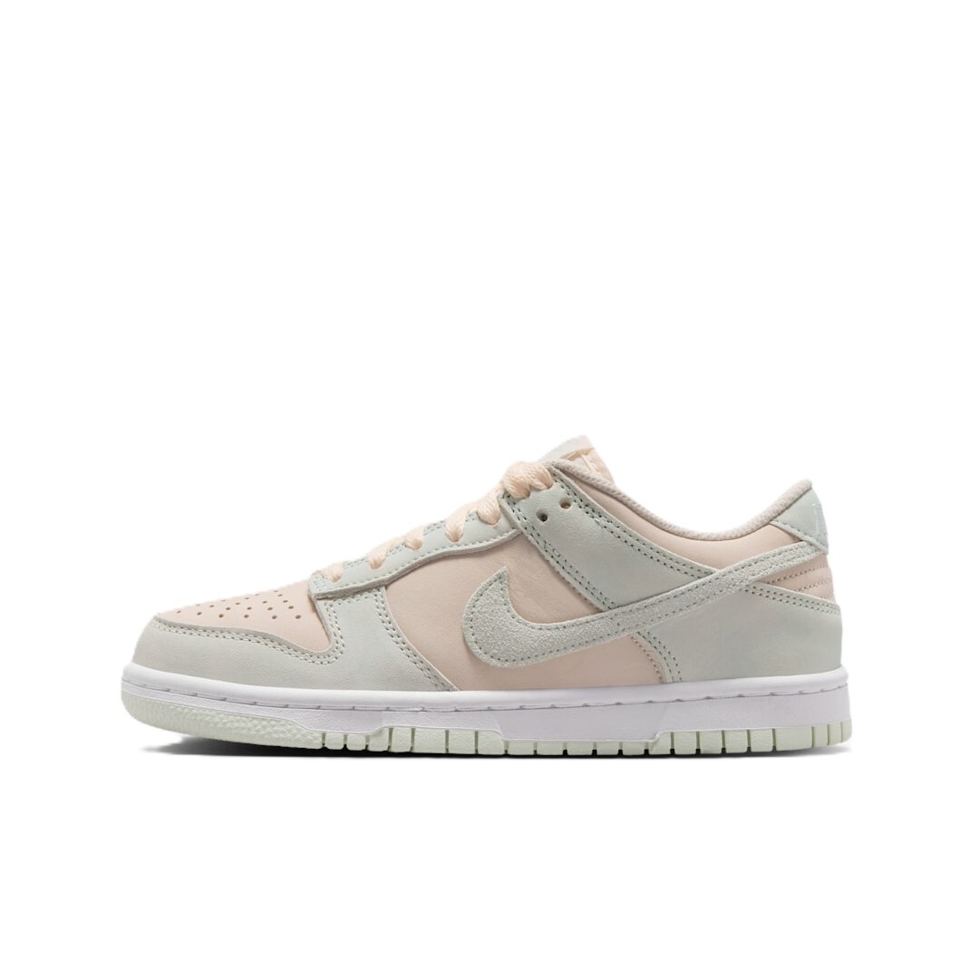 大童鞋 女生尺寸 NIKE DUNK LOW SDE GS 'Green Beige' 膚粉綠 麂皮 皮革 經典 復古 休閒鞋【IH4574-100】