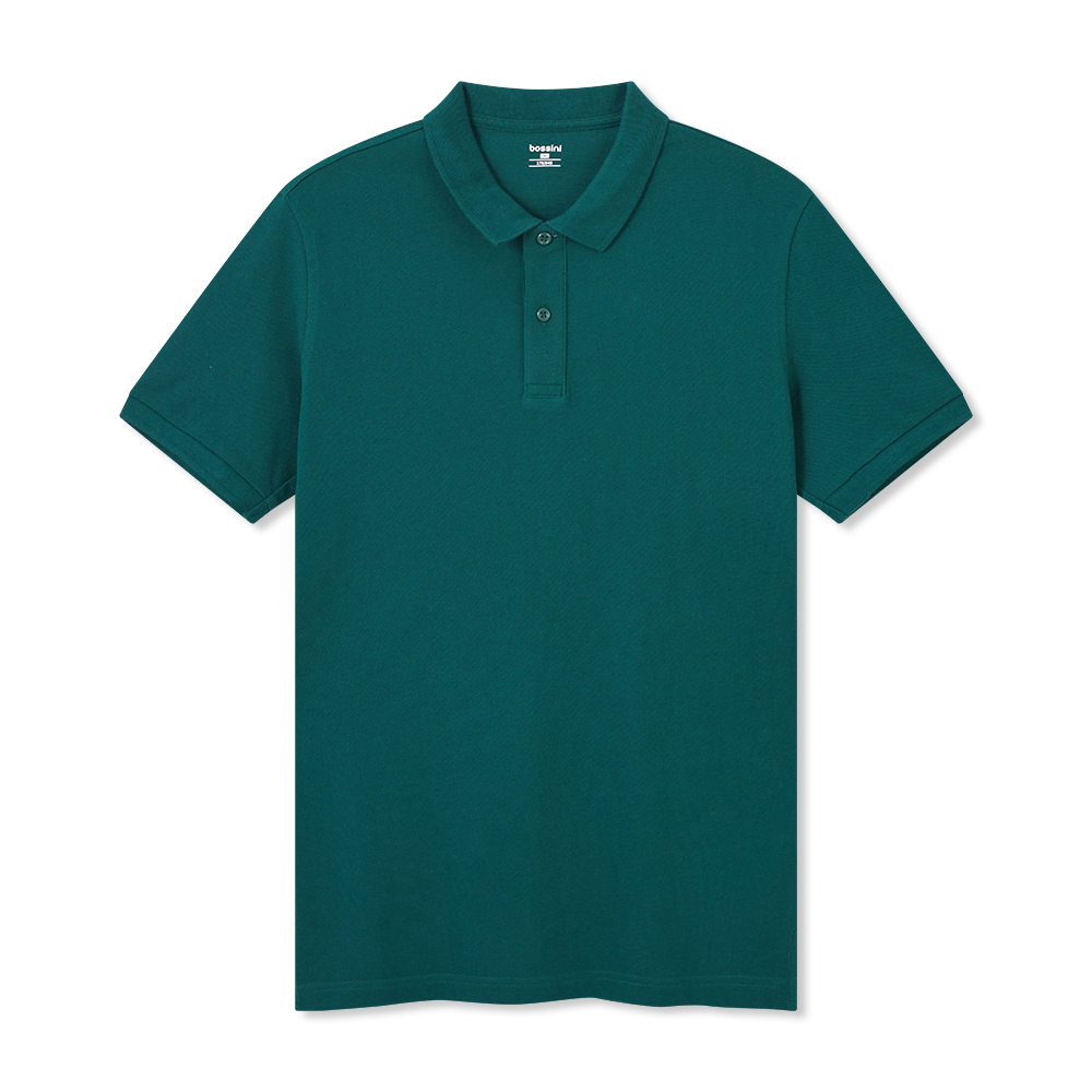 Men Plain Short Sleeves Polo