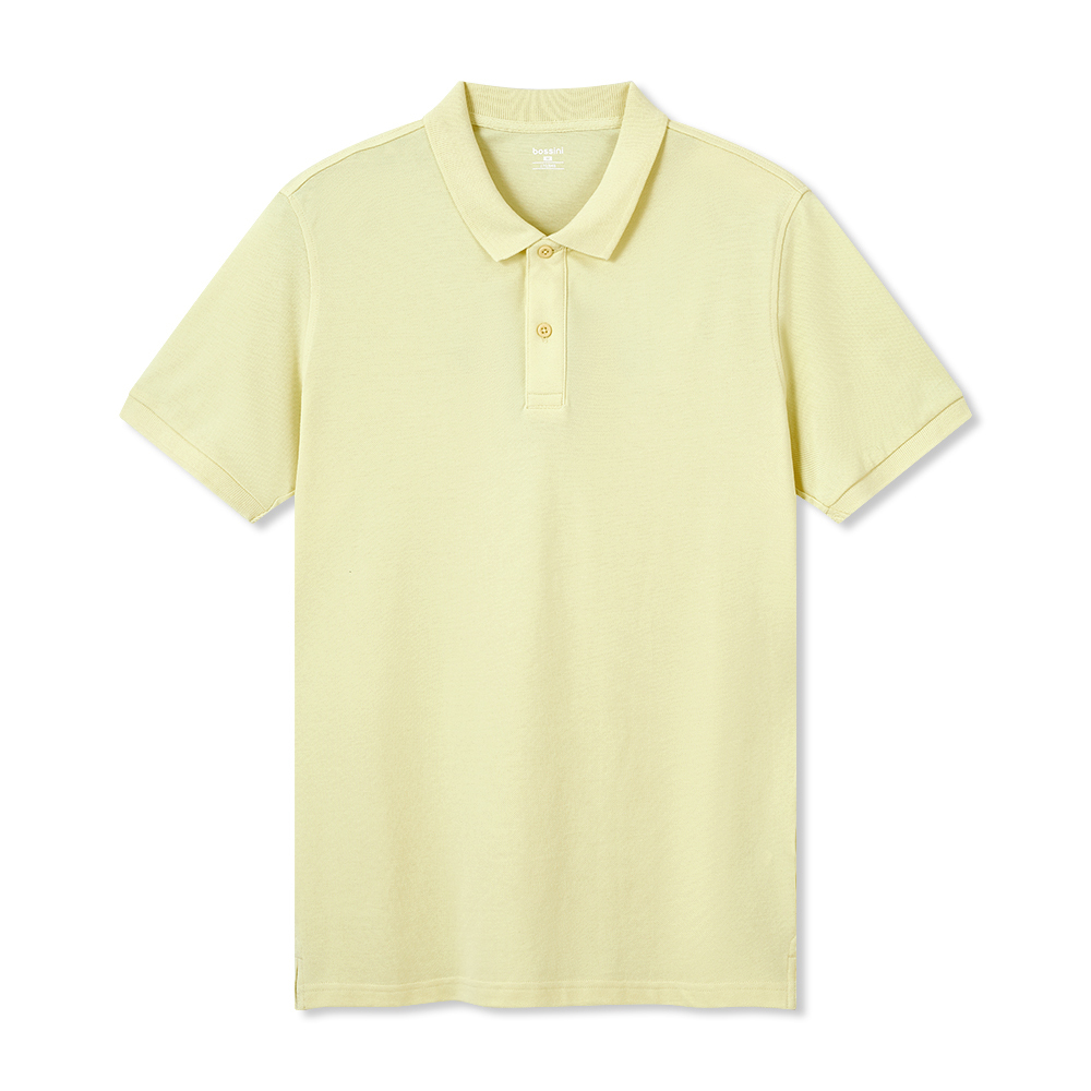 Men Plain Short Sleeves Polo