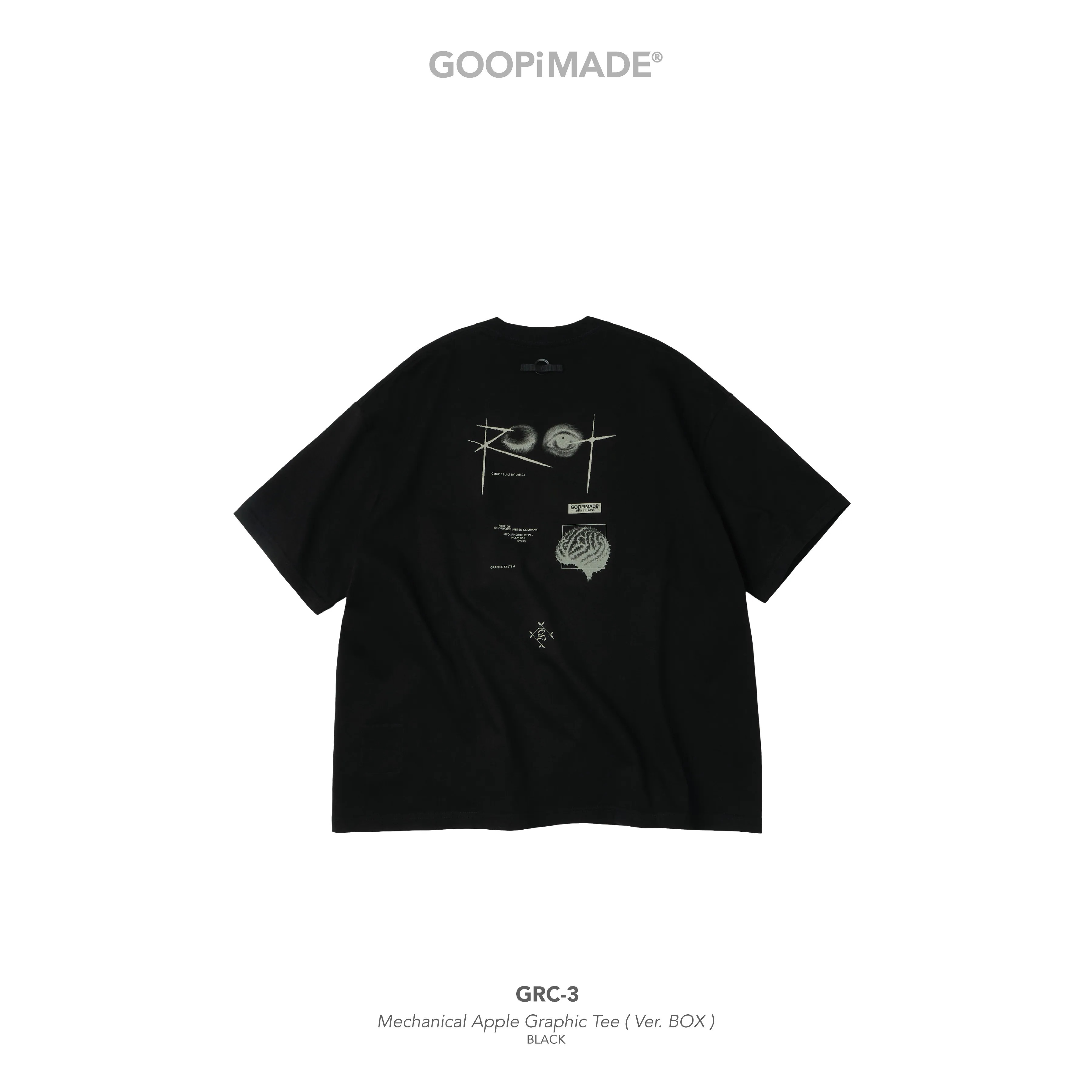 GOOPiMADE] GRC-3 Mechanical Apple Graphic Tee