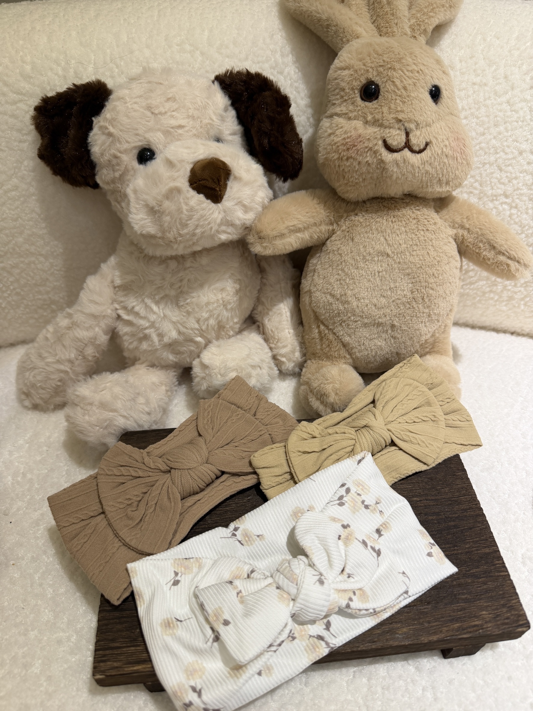 K24莫代爾奶茶系髮帶3入組