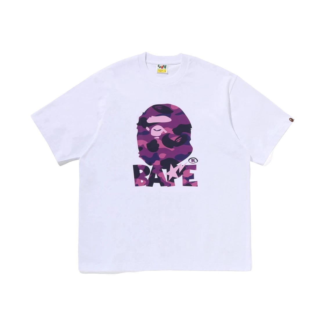 【日本限時連線代購】BAPE Color Camo Ape Head Relaxed Fit T-Shirt 迷彩猿人頭短踢 白色