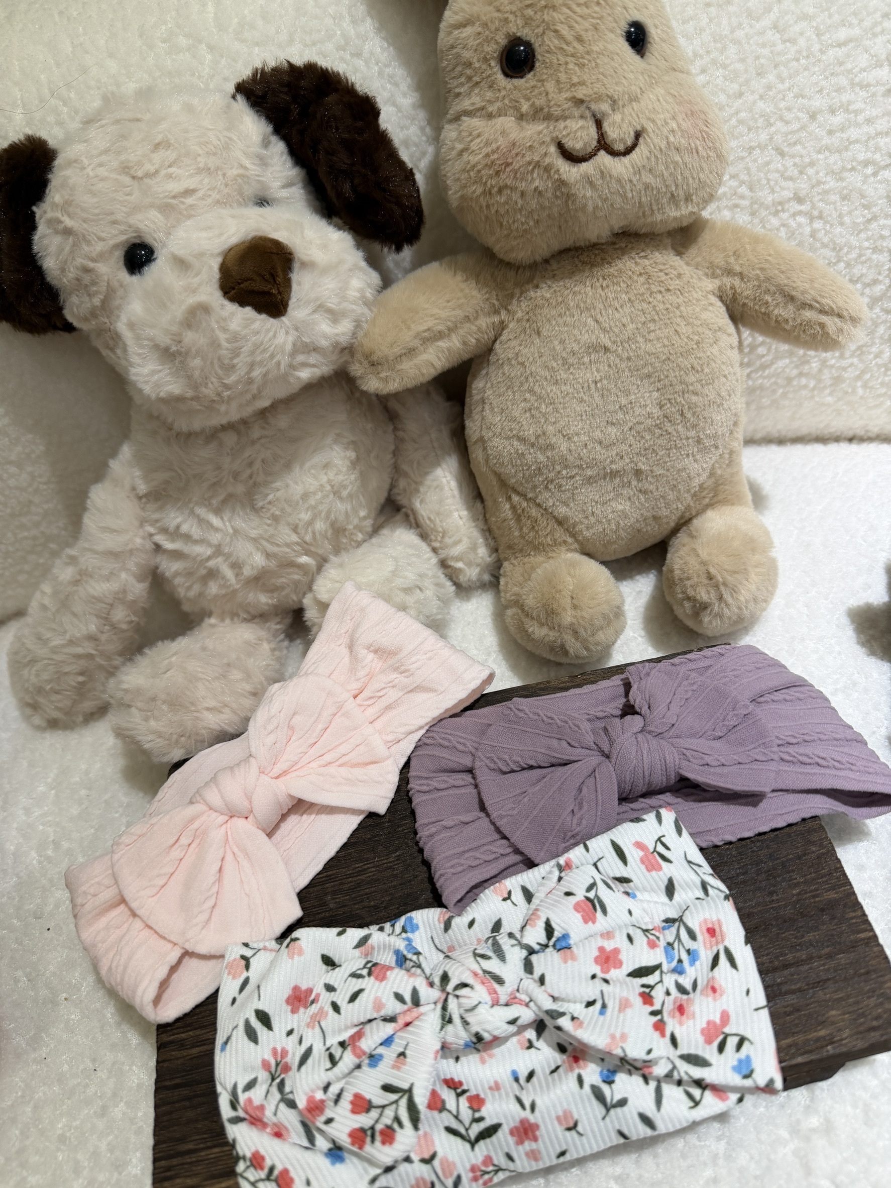 K25莫代爾粉紫系髮帶3入組