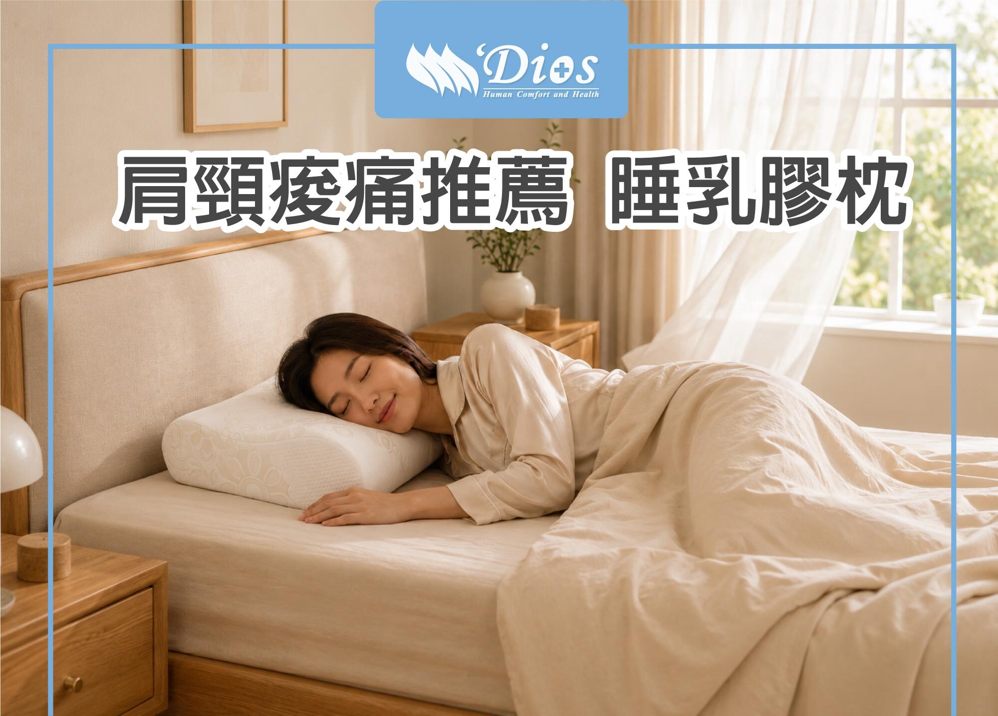 肩頸痠痛推薦迪奧斯乳膠枕
