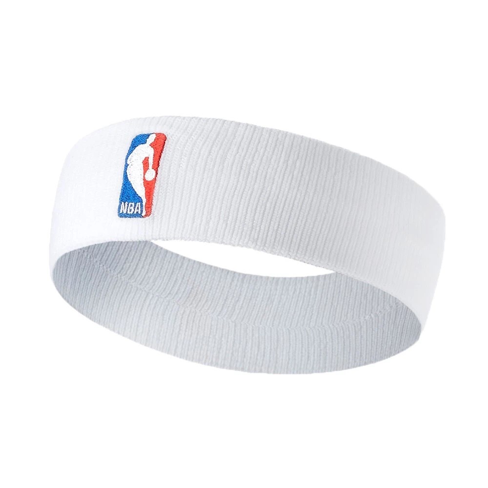 NIKE NBA DRI-FIT 白色 吸濕 排汗 防滑 矽膠 籃球 運動 髮帶 頭帶【N1003647101OS/NKN02100OS】